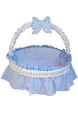 Fiocco Nascita Cesto Nascita Benvenuto  Azzurro