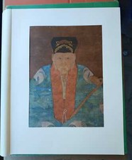 Antico DIPINTO cinese su seta. ABATE TAOISTA. Antique Chinese PAINTING on silk