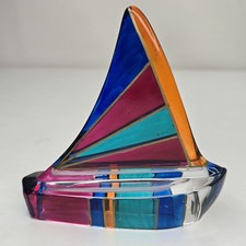 Vetro barca vela - barca, murano