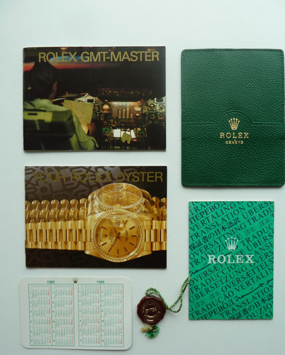 Rolex gmt master booklet - rolex, set