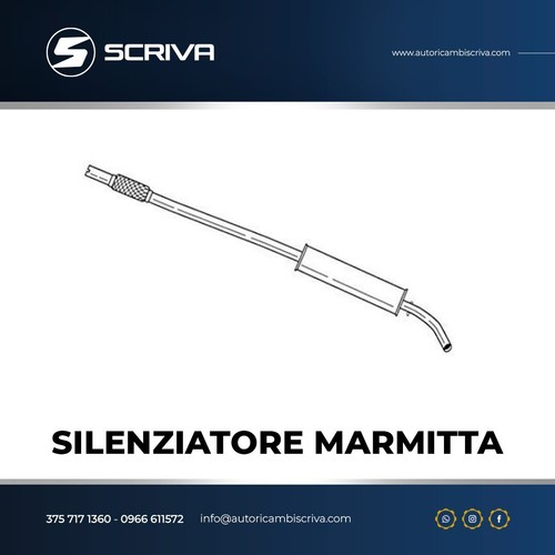 Marmitta silenziatore centrale - silenziatore,