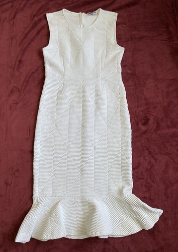 Abito midi donna bianco