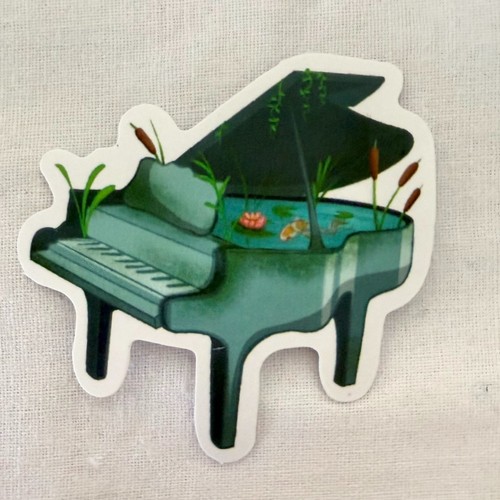 Adesivo laghetto pianoforte - , a