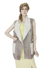 Gilet lungo da donna, curly