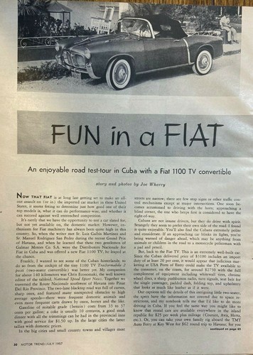 Test strada fiat 1100 - strada,