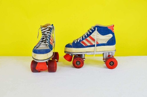 Pattini rotelle con scarpe - pattini, a