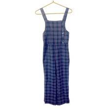 Tuta Zara bambino, check tartan stile pinafore blu navy pezzo unico, taglia 13/14