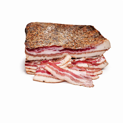 Pancetta stagionata pepe - pancetta,