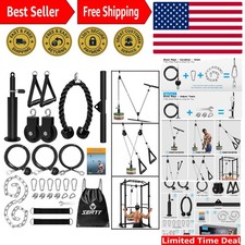 Sistema completo di pulegge per palestre domestiche - Allenamento braccia e schiena sicuro ed efficace