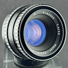 M42 Meyer Optik 1Q ORESTON 50mm F1.8 OBIETTIVO ZEBRA ritratto bokeh biotar zeiss