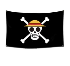 ONE PIECE FLAG BANDIERA PIRATI BANNER cm 60x90