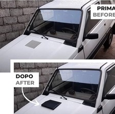 Presa D'Aria per Panda 141 Dal 1986 Al 2003 Kit Griglia Cofano Anteriore Nera Ve