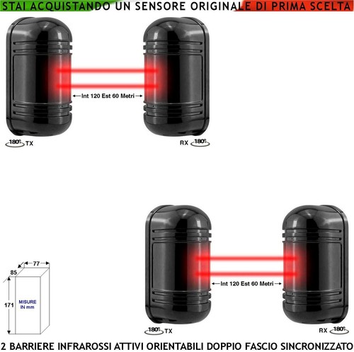 Infrarossi attivi barriere - attivi, 2