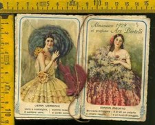 Calendario Tascabile Barbiere 19 1929 Bertelli Attrici Teatro (sezioni separate)