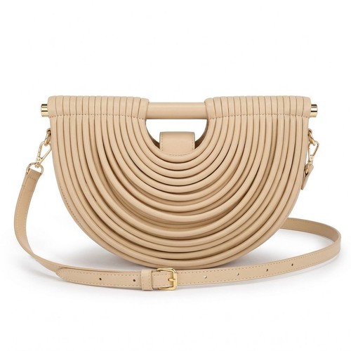 Borsa mezza luna - , plissettata