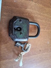 Lucchetto Vintage Antico Con Chiave Funzionante Burg