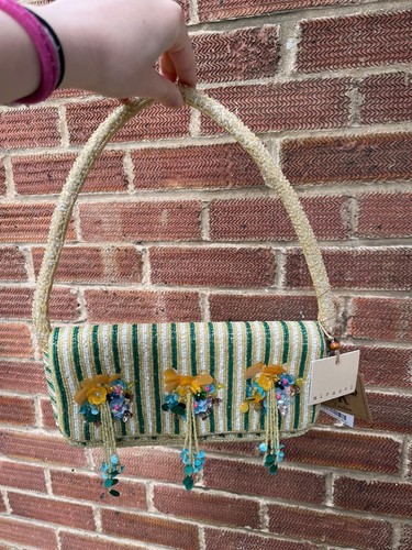 Borsa mirasol con perline - borsa,