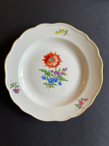 Piatto meissen fiore di - piatto, 3