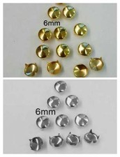 250pz borchie rotondo sfuse 6mm per scarpe borse bigiotteria