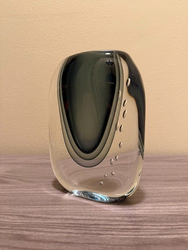 Signed murano sommerso vase - signed, by