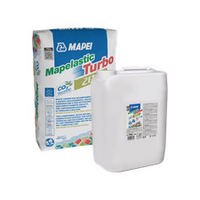 MAPEI - MAPELASTIC TURBO ZERO IMPERMEABILIZZANTE BICOMPPONENTE 36 KG RAPIDO