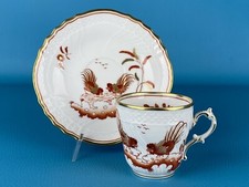 Tazzina Tazza Con Piattino Vecchio Ginori Richard “Galli Rossi” Pittoria Doccia