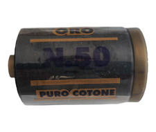 SPOLETTA DA 1000 YARDS DI PURO COTONE 100% EXTRAFORTE PER CUCIRE NERO