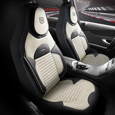 Coprisedili (pilota) adatti per Ford Fiesta beige con tasca posteriore