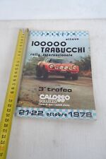 programma Rally internazionale 100000 Trabucchi Saluzzo 1978 Lancia Stratos