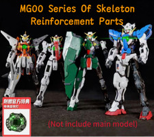 Per MG 1/100 Per Gundam 00 Exia + 3 Angeli Ricambi Scheletro Metallo con Luce Bonus