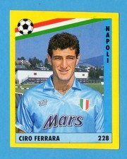 VALLARDI-GRANDE CALCIO '91-Figurina n.228- CIRO FERRARA - NAPOLI -NEW