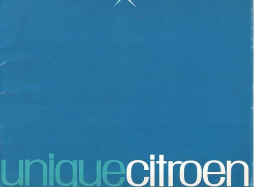 Catalogue brochure citroën - citroën, ds