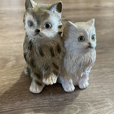 Gatto doppio vintage bianco e