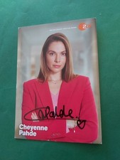 Cheyenne Pahde, ZDF, televisione, cartolina autografata 