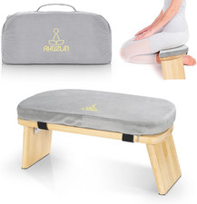 Panca Da Meditazione, Pieghevole, Ergonomica, in Bambù, per Yoga, Meditazione, C