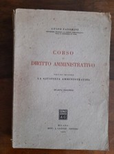 Guido Zanobini - Corso di Diritto Amministrativo, volume II 1945, Giuffrè