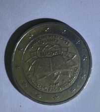 Moneta Da 2 Euro Commemorativa Tedesca 2007 50 Anniversario Dei Trattati Di Roma