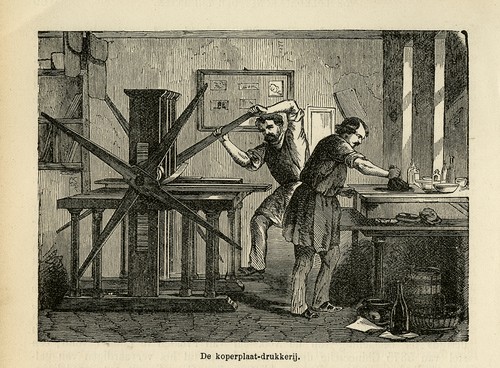 Stampa antica uomini placca - antica-uomini, a