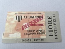 juve stabia-nocerina biglietto Calcio 1997/98(Juventus,Lazio,Inter,Roma,napoli)