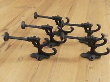 5 ganci appendiabiti neri ganci bagno grande vittoriano sala albero asciugamano parete ghisa 