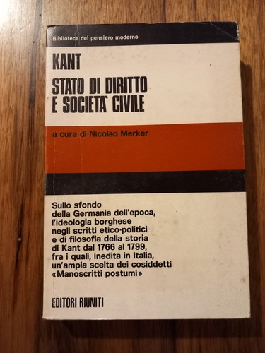 Kant stato diritto - kant, civile