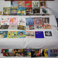 50x 7" Single Schallplatten -