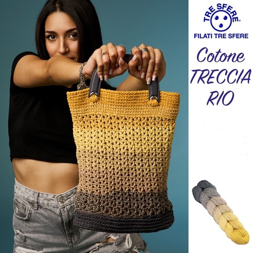 Cotone treccia rio sfumato - cotone, tre