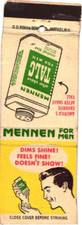 Mennen For Men's Favorite After Shave Talc Vintage Matchbook Cover
