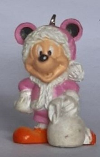 Topolino babbo natale rosa - natale,