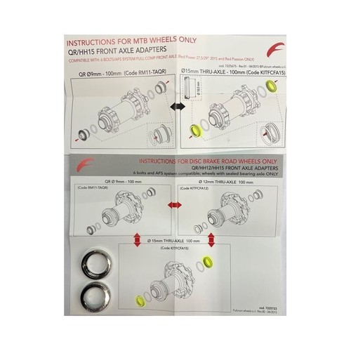 Fulcrum kit conversione ruota - fulcrum,