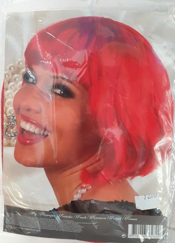 Parrucca donna caschetto rosso - parrucca,