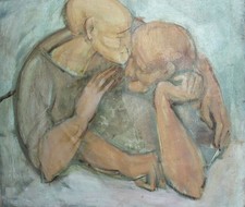 Coppia di dipinti ad olio