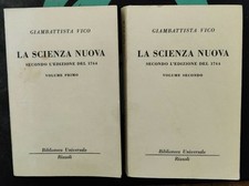 Gianbattista Vico - La scienza nuova - 2 Volumi - Rizzoli - 1963