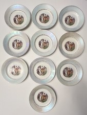 LOT OF 10 ANTIQUE 9" LAVENO